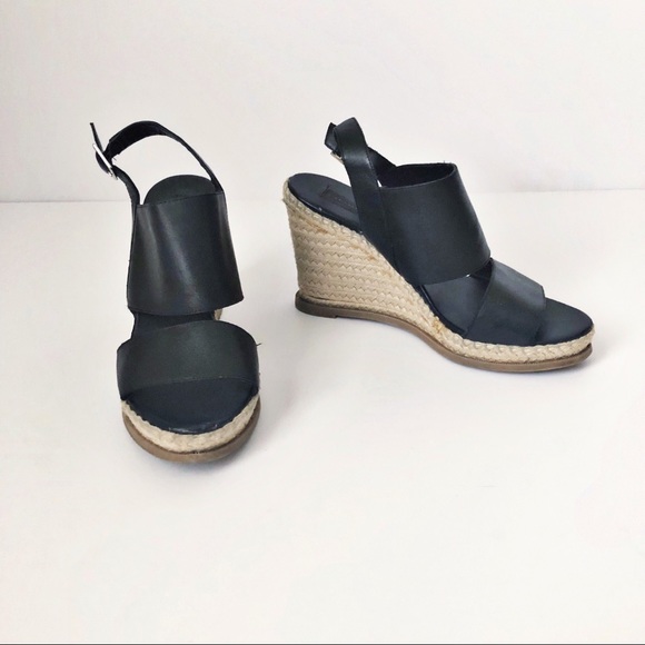 Steven By Steve Madden Shoes - Steven by Steve Madden Leather Jute Sandals